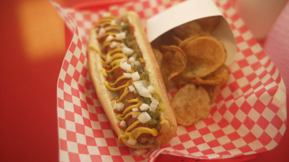 A quarter-pound Footlong hot dog
